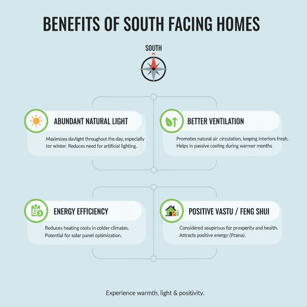 BENEFITS OF SOUTH FACING HOMES